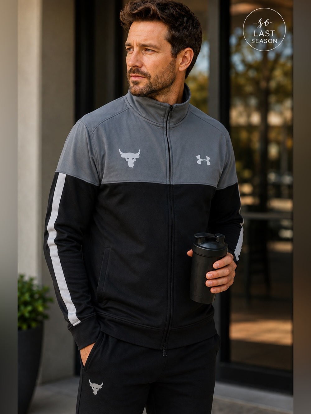 Under Armour Project Rock Blood Sweat Respect Track Jacket XL